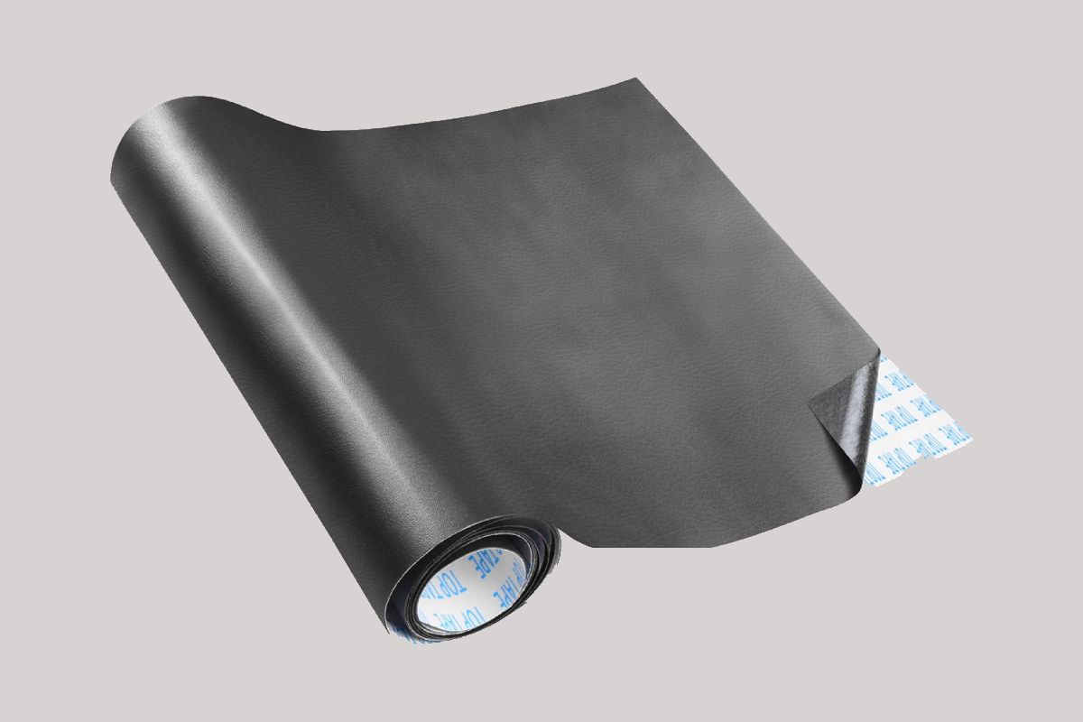 چرم چسبی برای مبل؛ مصنوعی الیاف پلاستیکی 3 رنگ کرم سیاه قهوه ای