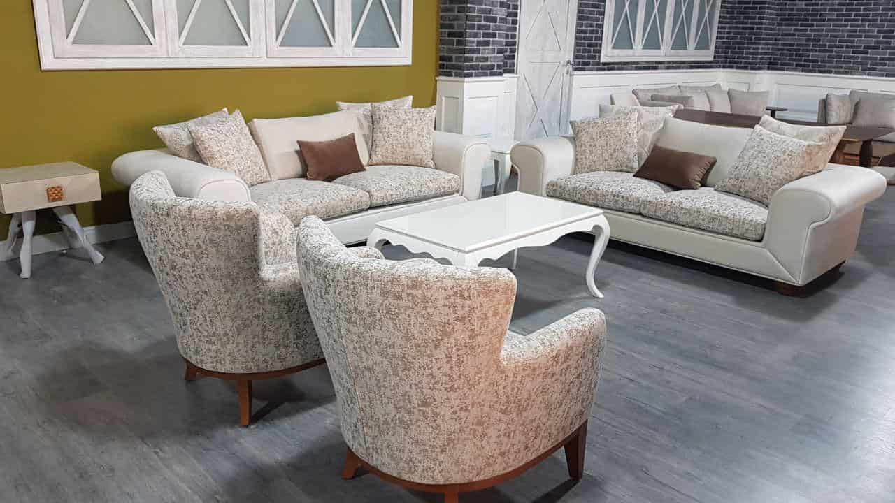 مبل چراغان ترکیه؛ پارچه ای کتان ضد ضربه سلطنتی سنتی classic