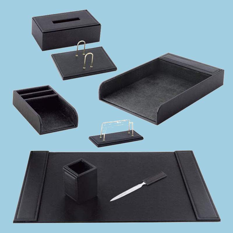 ست رومیزی فانتزی (اکسسوری) چوبی چرمی ضد خش