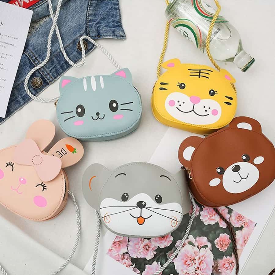 کیف چرم عروسکی؛ مشکی صورتی زرد 4 نوع اداری دستی مجلسی کوله پشتی