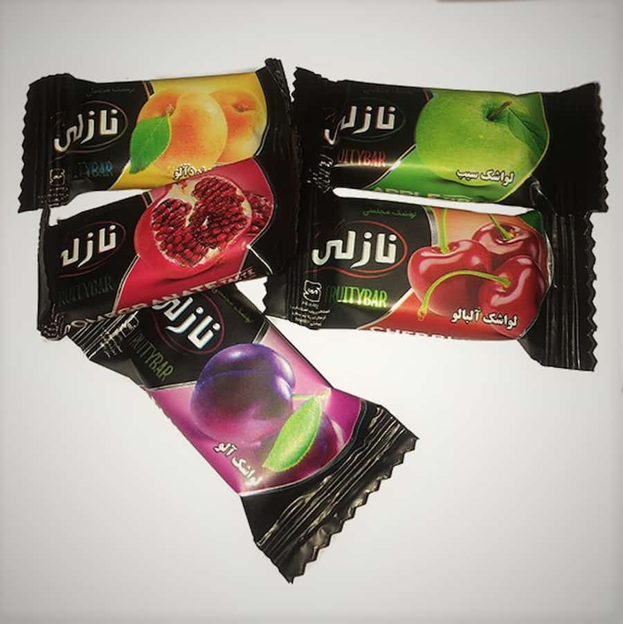 لواشک کیلویی نازلی؛ سیب زردآلو آلبالو انار درمان یبوست