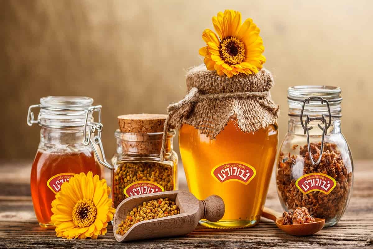 عسل طبیعی خدادادی؛ ارگانیک قرمز کهربایی بسته بندی (500 1000) گرمی