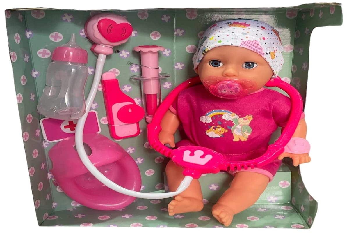 گوشی پزشکی عروسکی؛ پلاستیکی فانتزی 3 رنگ سفید قرمز صورتی