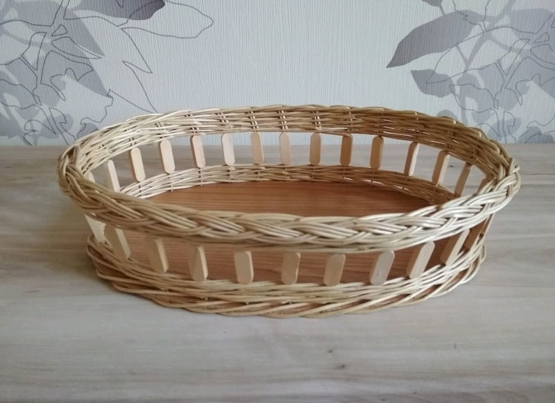 زنبیل حصیری کوچک؛ بافتی زیبا بادوام مناسب دکوری منزل