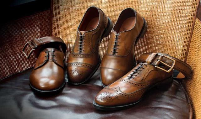 کفش چرم هاکوپیان؛ ضد تعریق عسلی قهوه ای طبیعی سایز 35