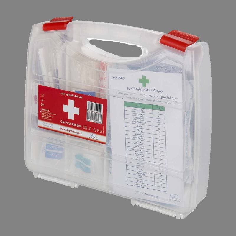 جعبه کمک های اولیه کیتوتک؛ پلاستیک برزنت قفل دار (باند بتادین قیچی)