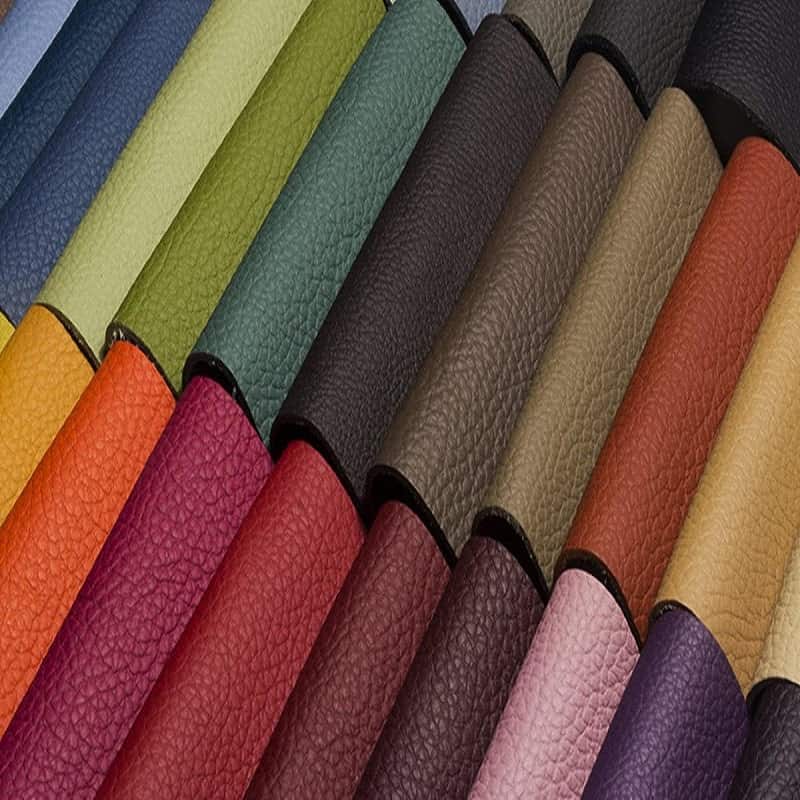 چرم رنگی؛ الیاف پلاستیک مصنوعی قابل انعطاف ضد آب 2 طرح آج دار ساده