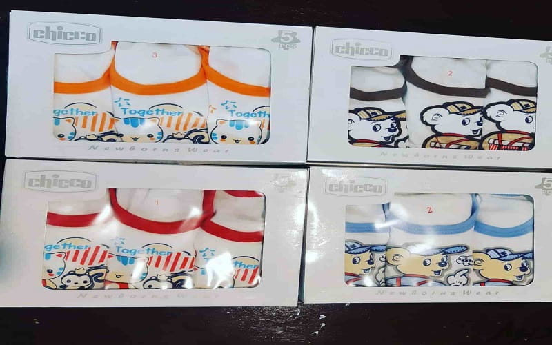 لباس نوزاد چیکو؛ سرهمی بلوز پیراهن 3 جنس تترون نخی Polyester