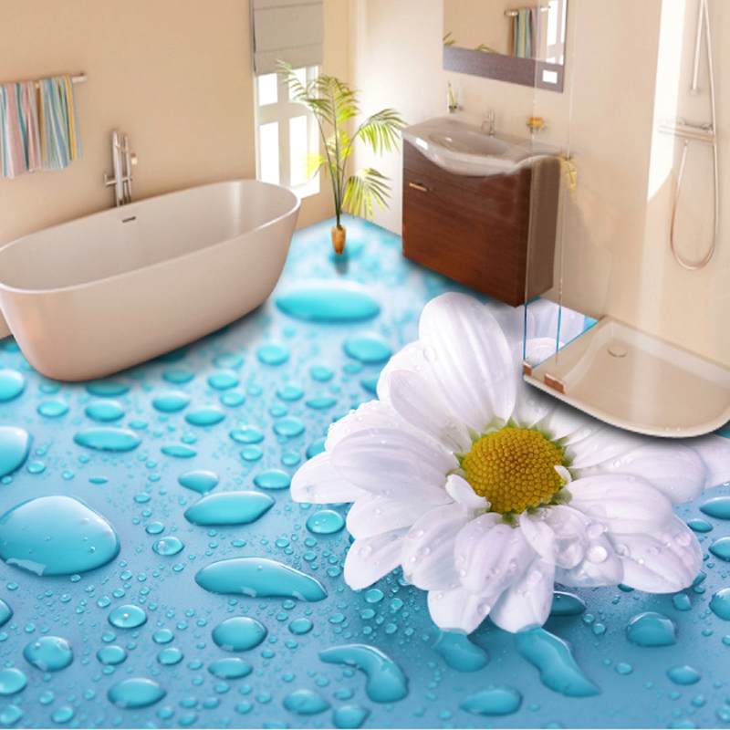 کاشی سه بعدی سرویس بهداشتی (سرامیک) لعاب دار براق 2 طرح دریا منظره