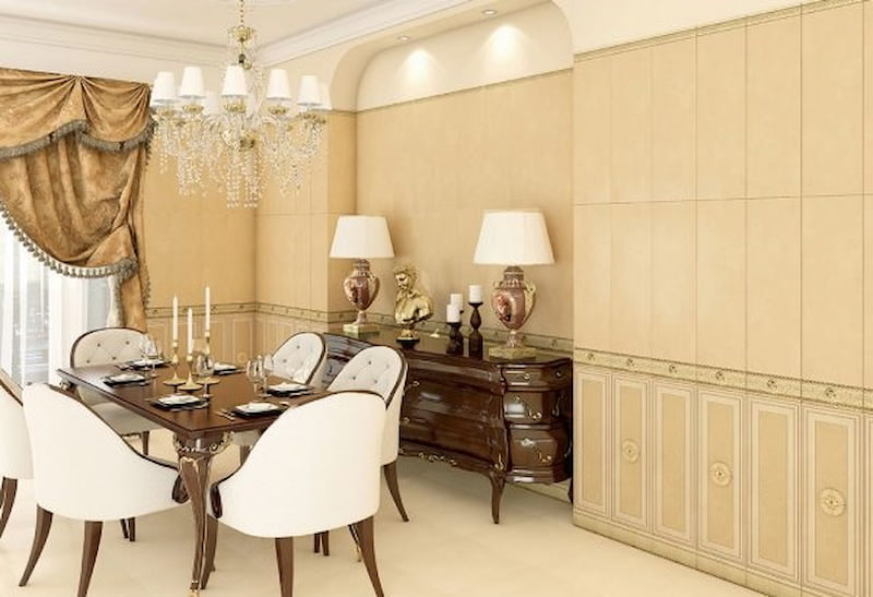 کاشی دیوار پذیرایی؛ پرسلان شیشه ای موزاییک قابل چاپ ضد خراش Tiles