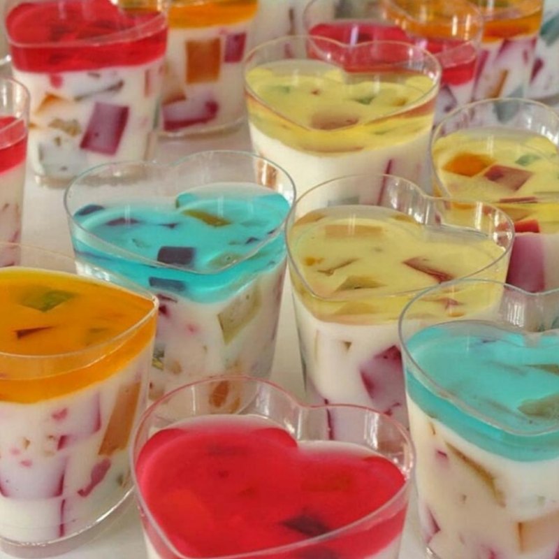 لیوان یک بار مصرف برای ژله؛ قلبی Polystyrene