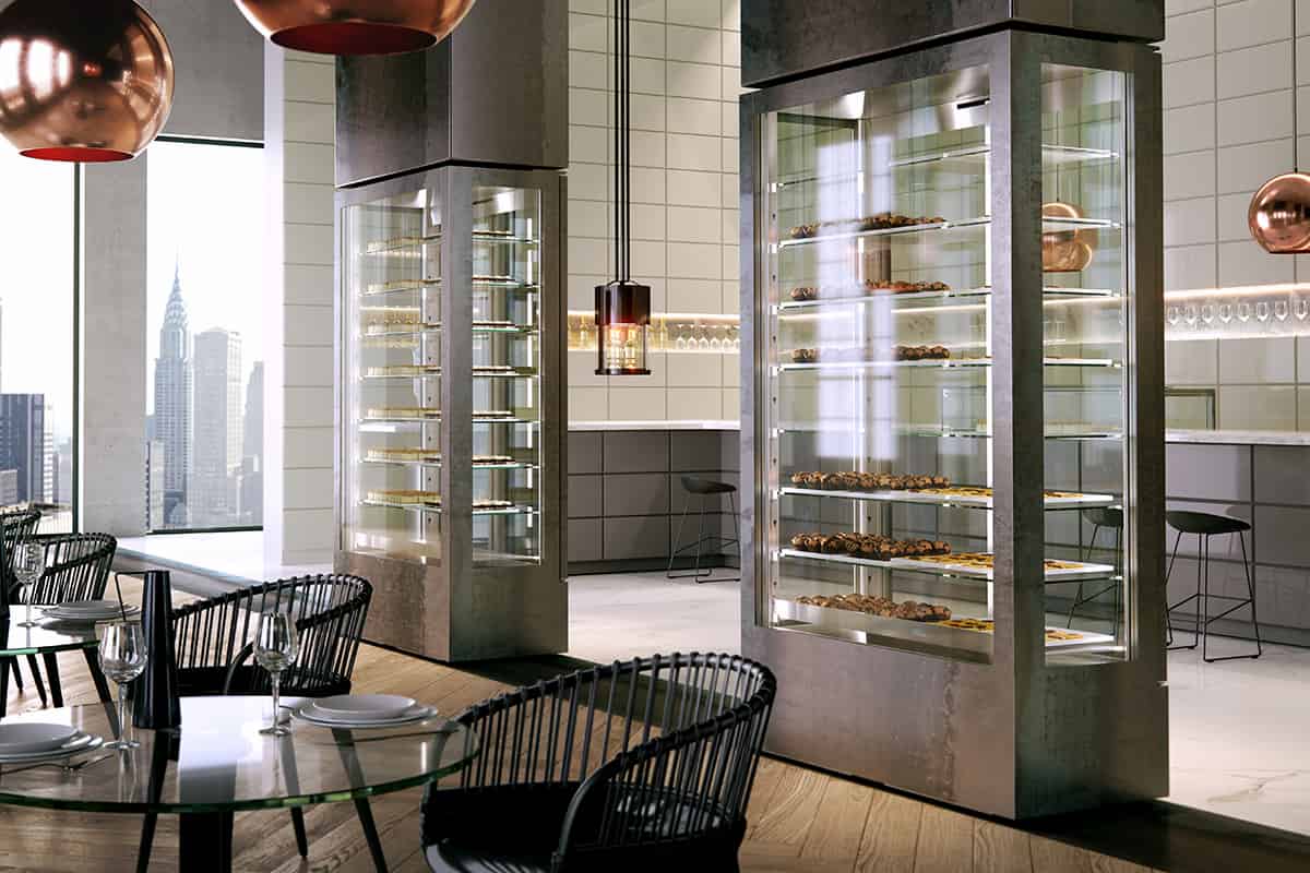 یخچال ویترینی الکترواستیل صنعتی؛ رستوران فروشگاه 3 نوع ایستاده ساید دو درب