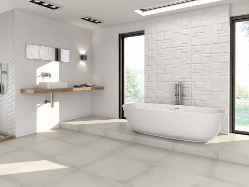 کاشی کف بالکن؛ مقاوم طراحی زیبا متنوع متریال درجه 1 سفید مشکی کرمی Tile