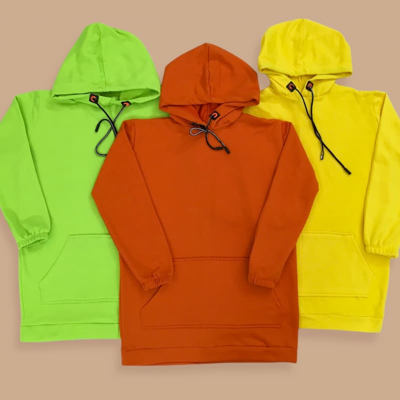 هودی ساده دخترانه؛ پرزدار 2 مدل اسپرت کژوال سایز Free