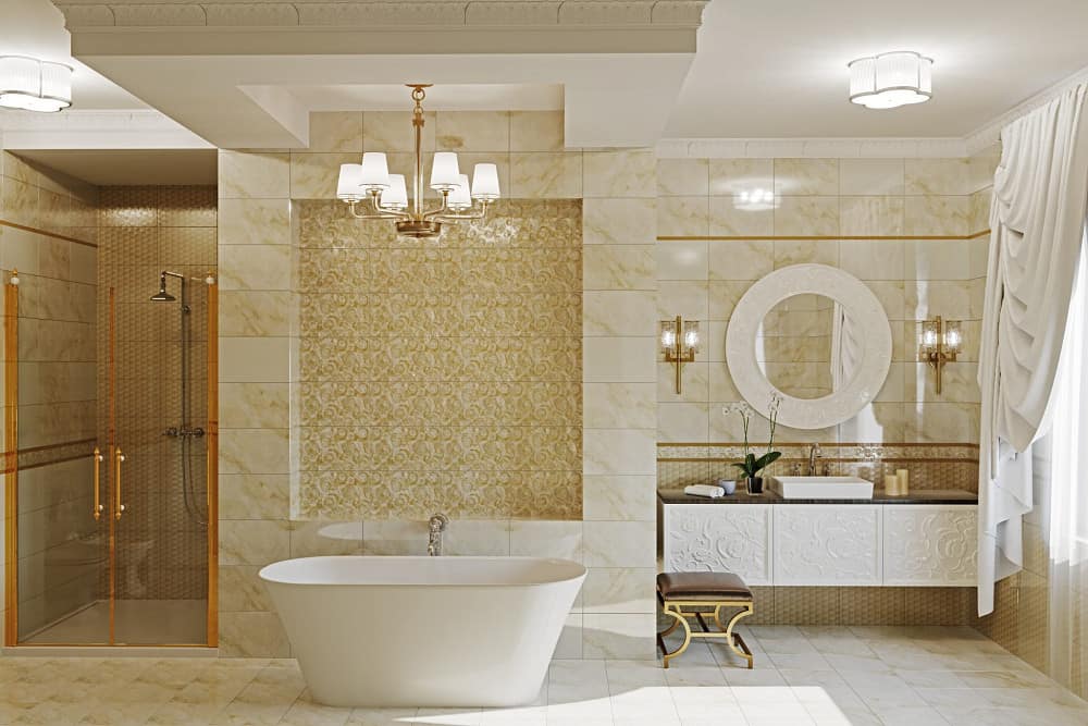 کاشی تبریز مدل آتلانتا؛ براق مقاوم حرارت تزئینات ضد آب