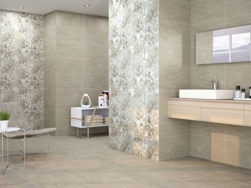 کاشی کف هال (سرامیک) مقاوم حریق طرح ساده سطح صاف فاقد زبری Tiles