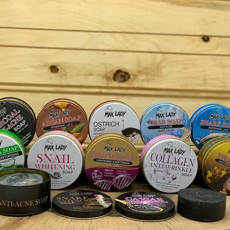 صابون حلزون مکس لیدی؛ لایه بردار 2 سایز ( کوچک بزرگ) soap