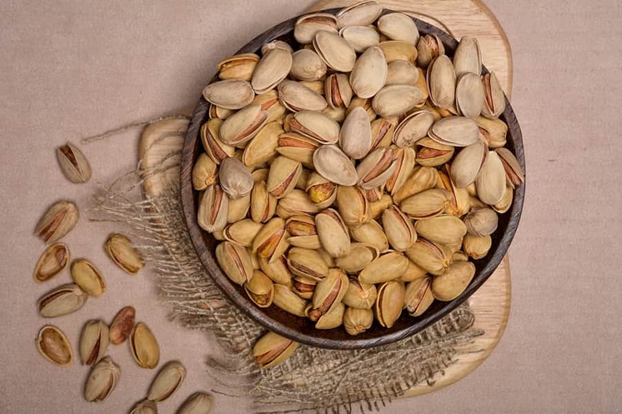 پسته در شیردهی؛ کله قوچی نمکی (کارتنی بسته بندی فله ای) امگا 3