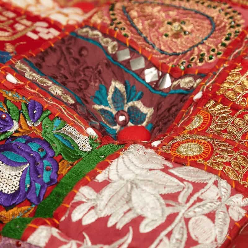 ترمه سنتی یزد؛ کتان مغزی دوزی ماشینی دست بافت Yazd