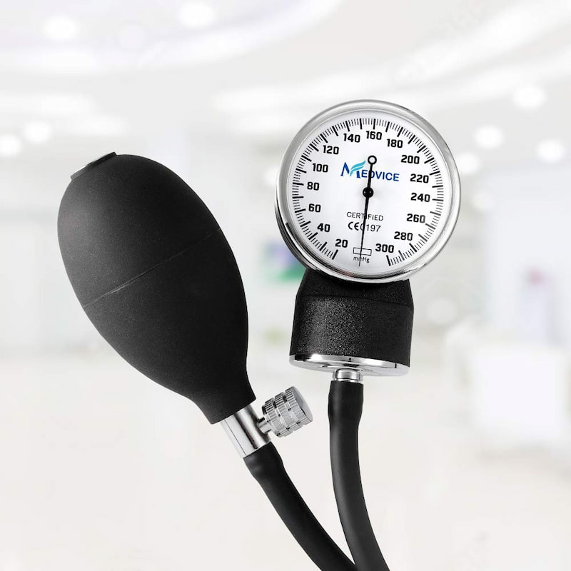 دستگاه فشار سنج عقربه ای؛ استتکوپ کاف پوار وزن (420) گرم device