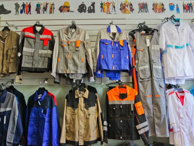 لباس کارگاهی خارجی؛ ضد آلودگی نخ پنبه پلی استر جلو بسته Red