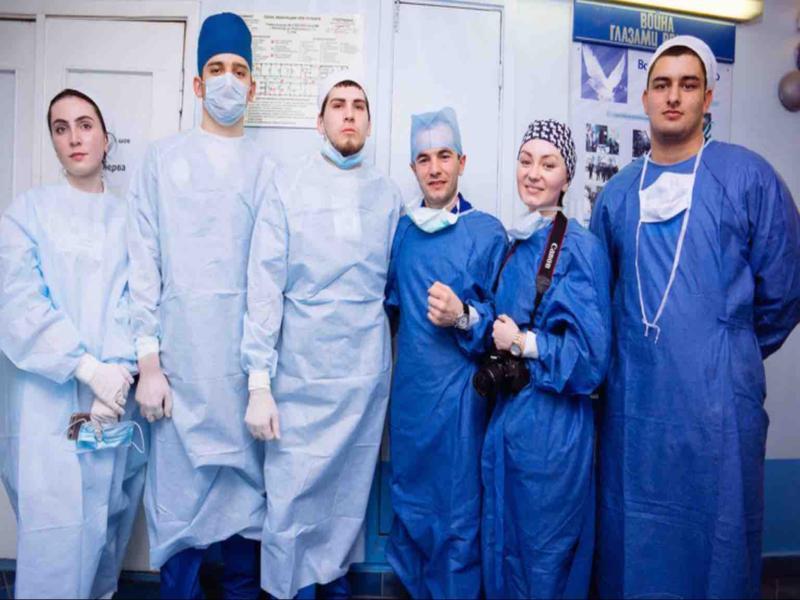 لباس مناسب ام آر آی؛ یکدست ضد حساسیت 2 رنگ آبی سفید