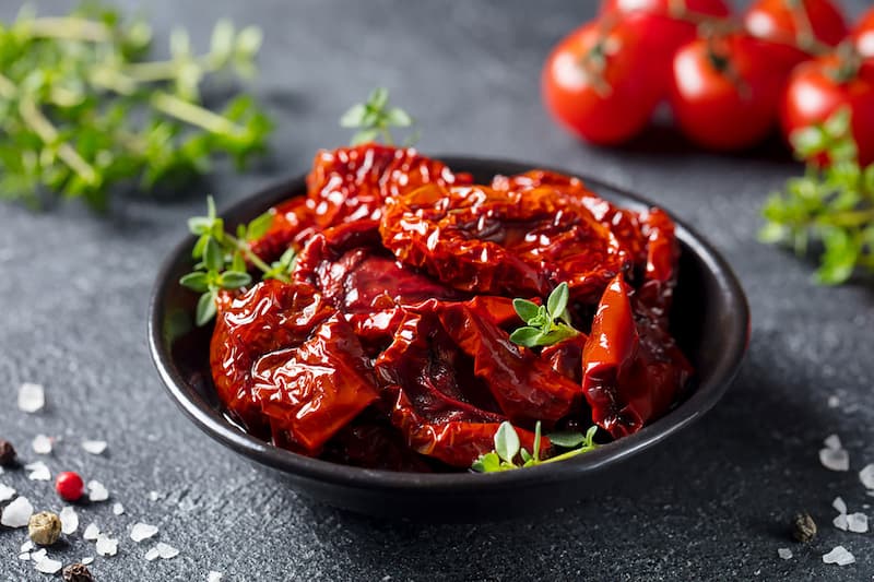 گوجه خشک طعم دار؛ روشن خونی 2 طبع (سرد تر) سدیم کلسیم فیبر Potassium