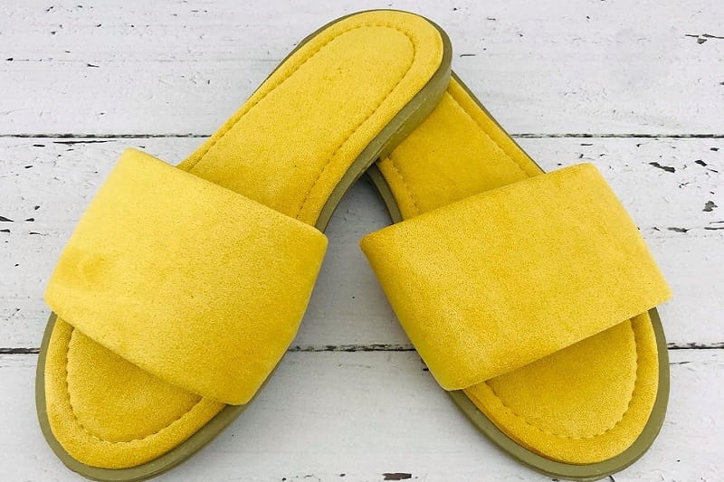 صندل مکرومه خام؛ سوییت دوخت عالی کیفیت بالا (خردلی سبز صورتی آبی) pvc