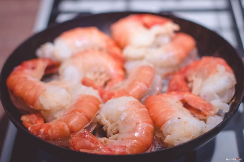 میگو دریای شمال؛ پروتئین فسفر ید 1 رنگ آبی shrimp