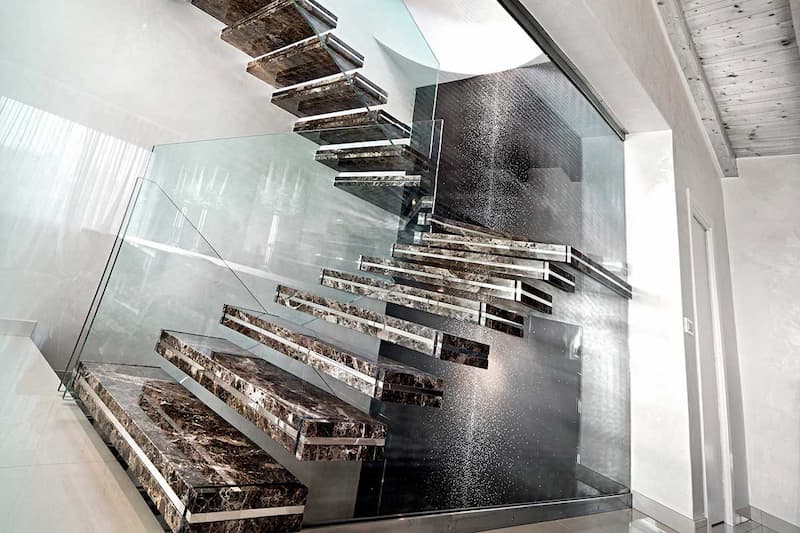 سنگ و سرامیک راه پله؛ ساده رگه دار 3 طرح کلاسیک سنتی آجری