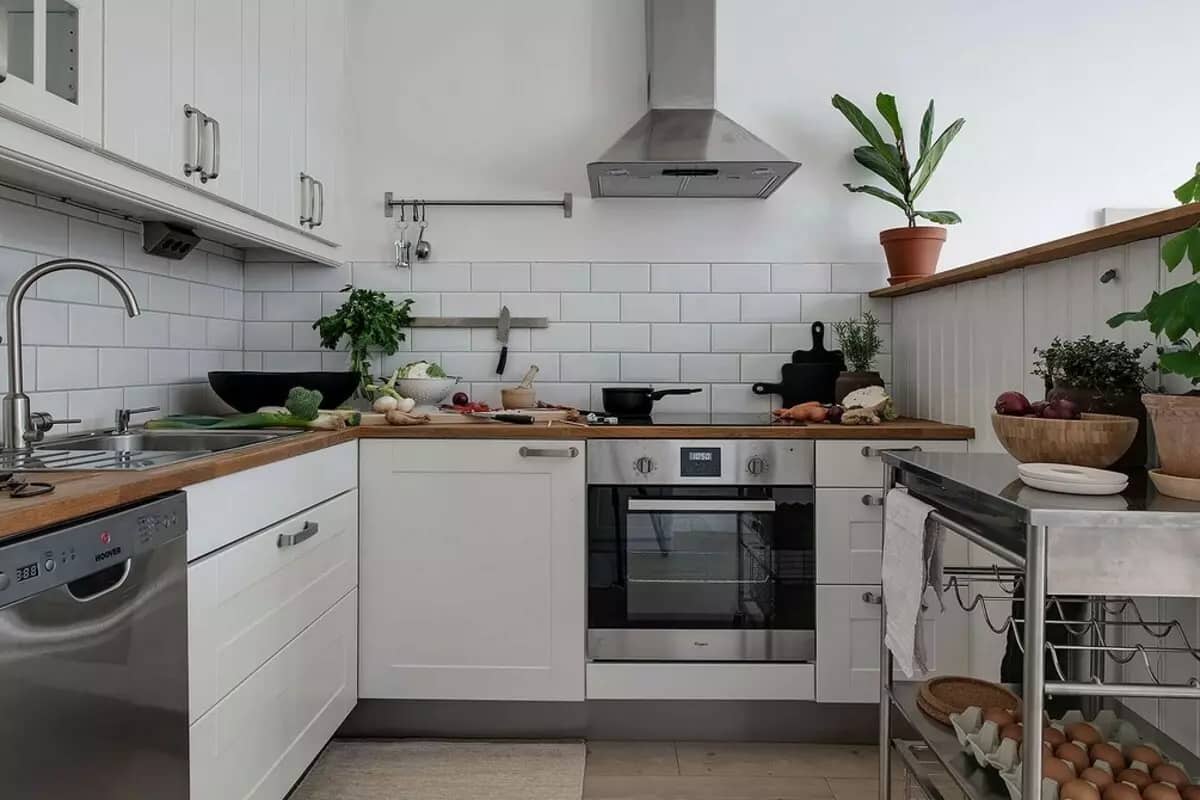 کاشی بین کابینتی برجسته؛ دکوراسیون داخلی سه بعدی سفید Iran