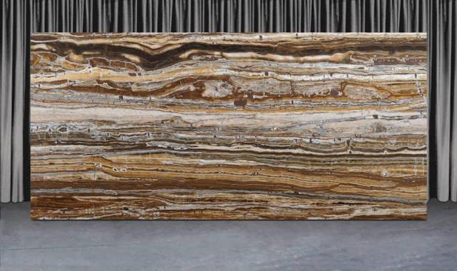 سنگ گیوتین موج دار؛ پشت تلویزیون کف دیوار مناسب رستوران (5*30 10*70) سانتی متر