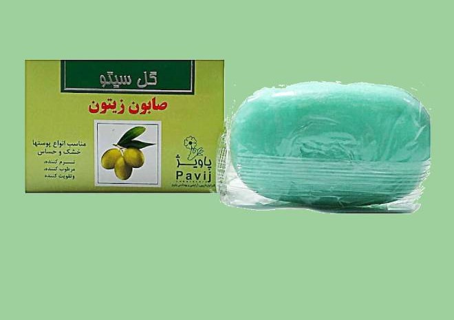 صابون زیتون گل سیتو (کفزا) روغن گیاهی آنتی اکسیدان مناسب پوست خشک