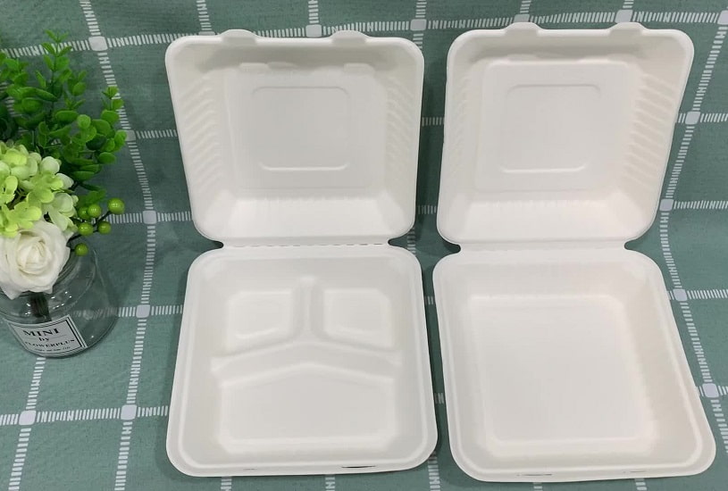 ظرف یکبار مصرف فومی مربعی؛ درب دار ساده 3 سایز کوچک متوسط بزرگ