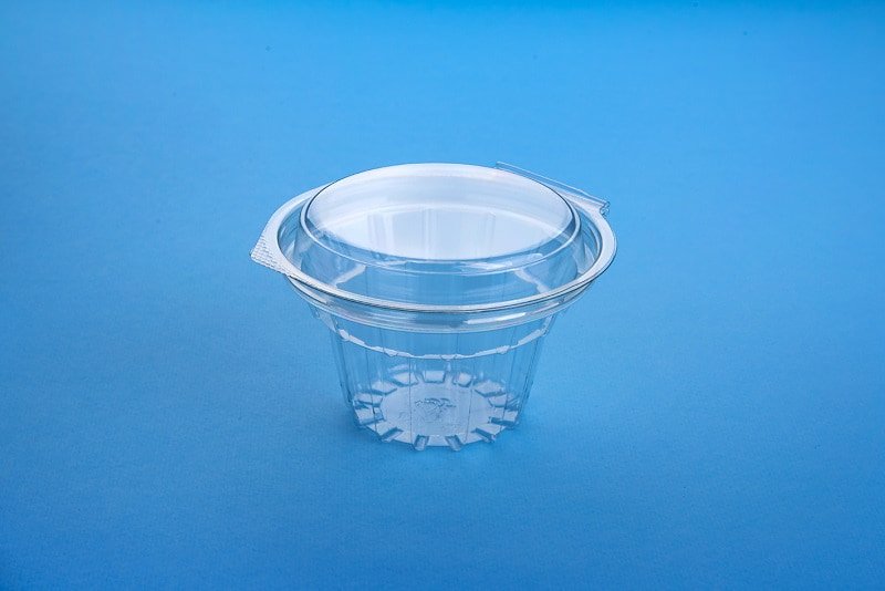 ظرف یکبار مصرف کاپ کیک؛ درب دار ساده مناسب (تالار کافی شاپ)