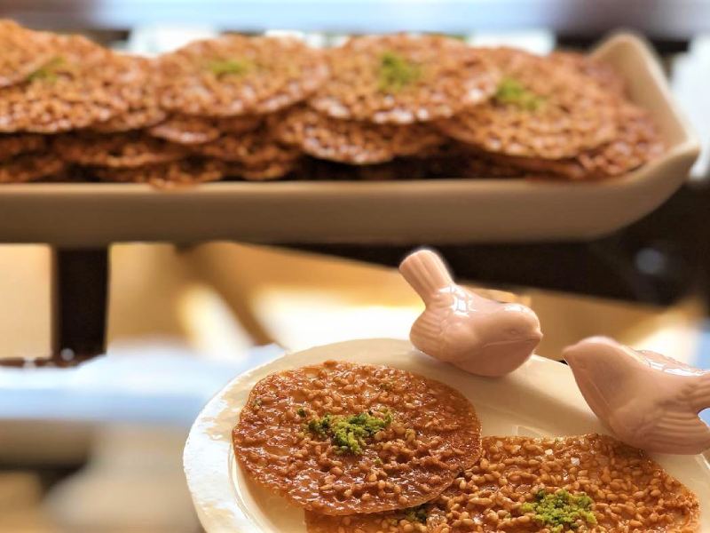 سوهان کنجدی توری (مشبک) مغزدار خانگی تقویت هوش وزن 500 300 گرم