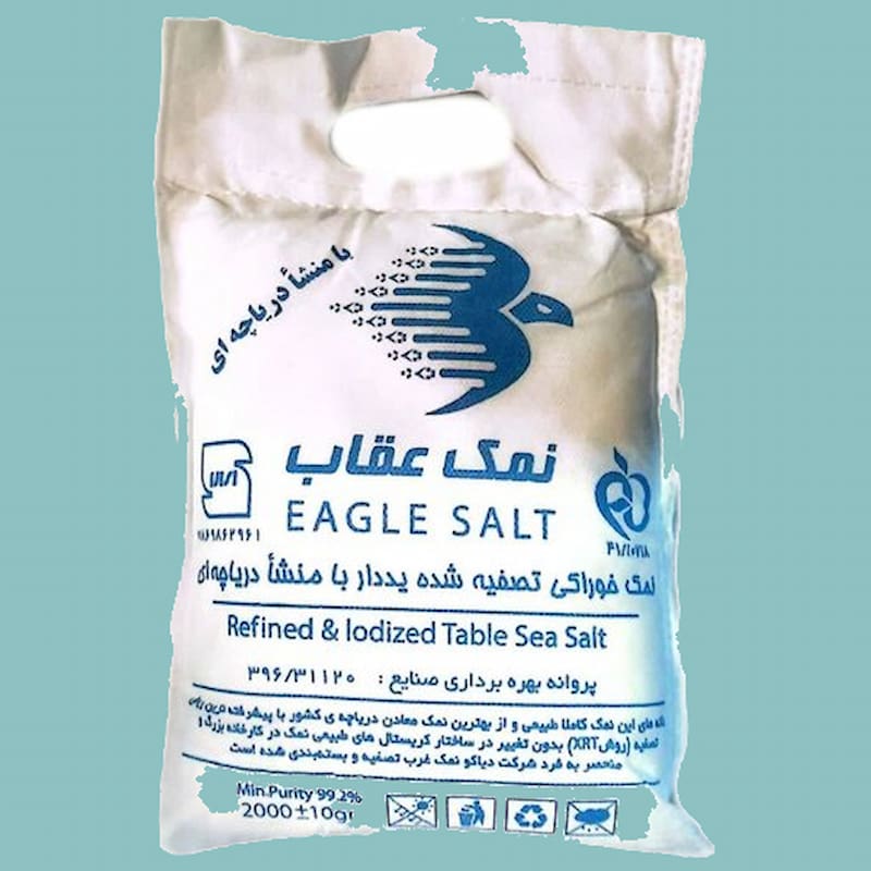 نمک عقاب؛ تصفیه شده ماندگار طعم خوب استاندارد Sanitary