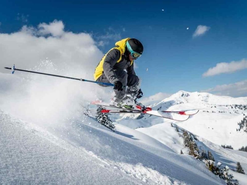 چوب اسکی دست دوم (برف سره) راکر کمبر سرعتی مناسب پیست سایز (130 140 150)