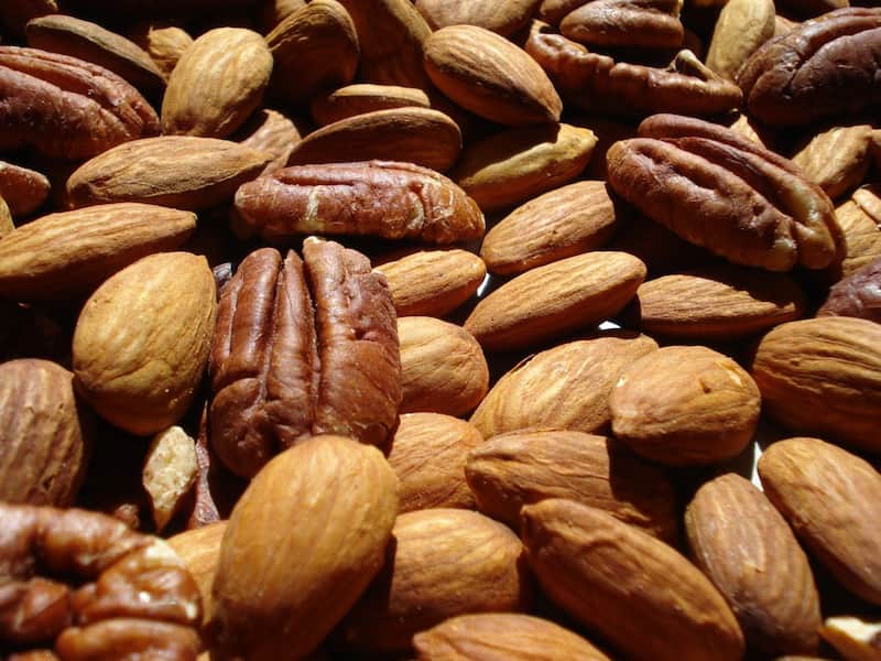 بادام درختی برای جنین؛ آنتی اکسیدان ویتامین 2 نوع خام بو داده