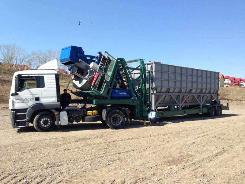 دستگاه بچینگ پلانت موبایل؛ سه فیلدره تولید 40 متر مکعب در ساعت Iran