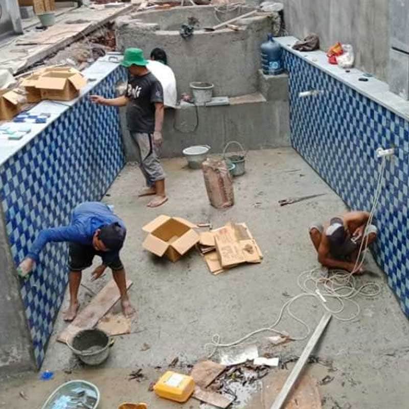 چسب بتن برای استخر؛ پودری مایع آنتی باکتریال ضد جلبک ماندگاری بالا