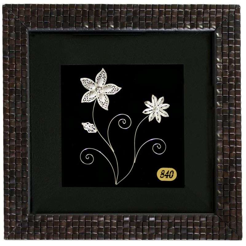 تابلو نقره ایشیل؛ گل حیوانات اشیاء سنتی مدرن Ishsil