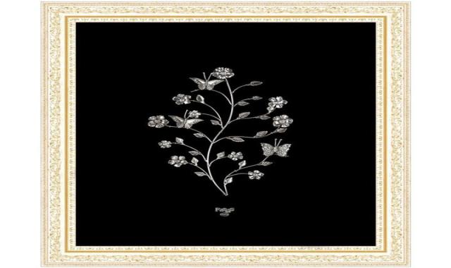 تابلو نقره بزرگ؛ صنایع دستی 2 ابعاد مربعی مستعطیلی Decoration