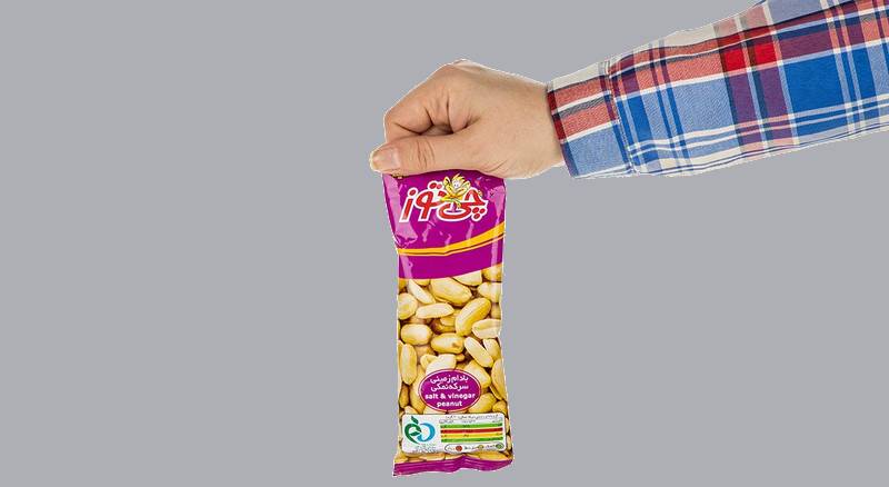 بادام زمینی چی توز؛ روکش دار خامه وزن (35 40 50) گرمی