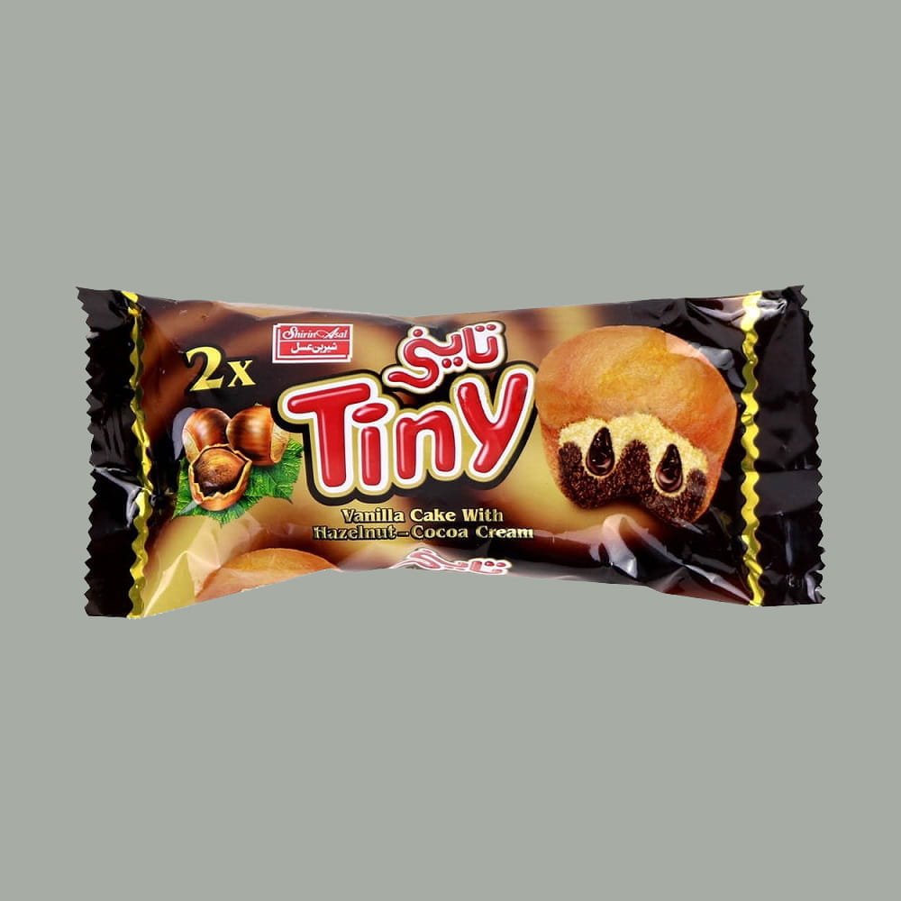 کیک تاینی شیرین عسل؛ کلوچه بافت نرم لطیف وانیل سفید 500 kilo calories