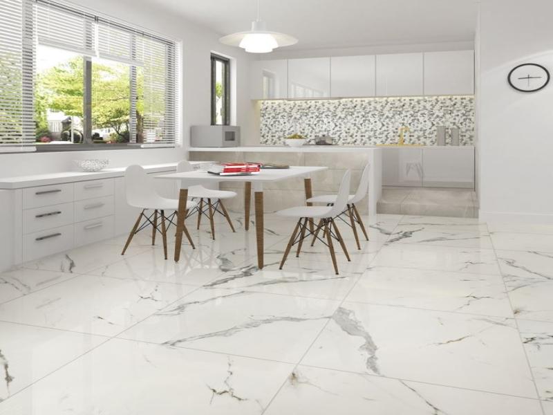 سنگ سرامیک سفید؛ لعاب دار بدون لعاب براق ضد آب stone