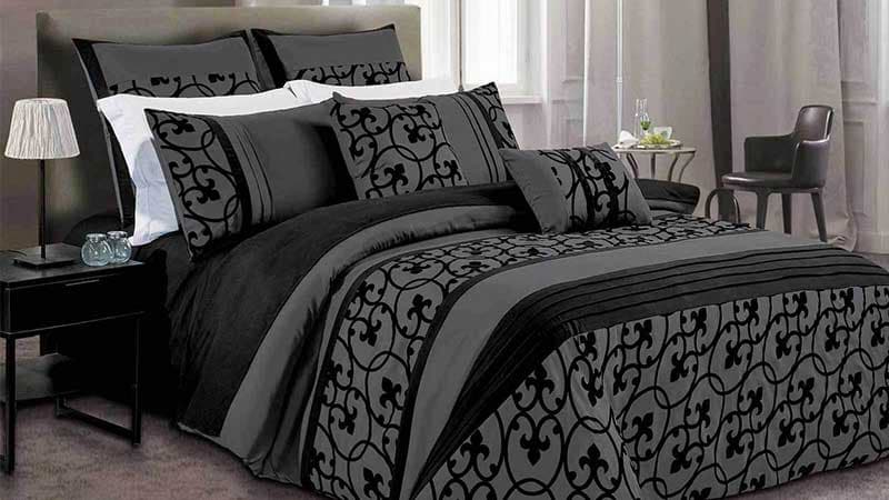 روتختی دو نفره طوسی؛ طراحی ساده کلاسیک اندازه (220*240)