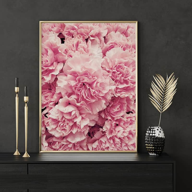 تابلو گل قرمز؛ دکوراسیون عاشقانه دارای حس زنده بودن Panel