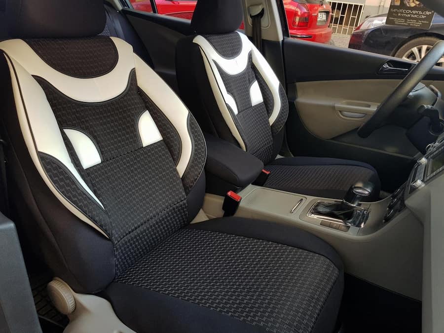 روکش صندلی ایران خودرو تارا؛ چرم ضد آب 2 رنگ مشکی کرم