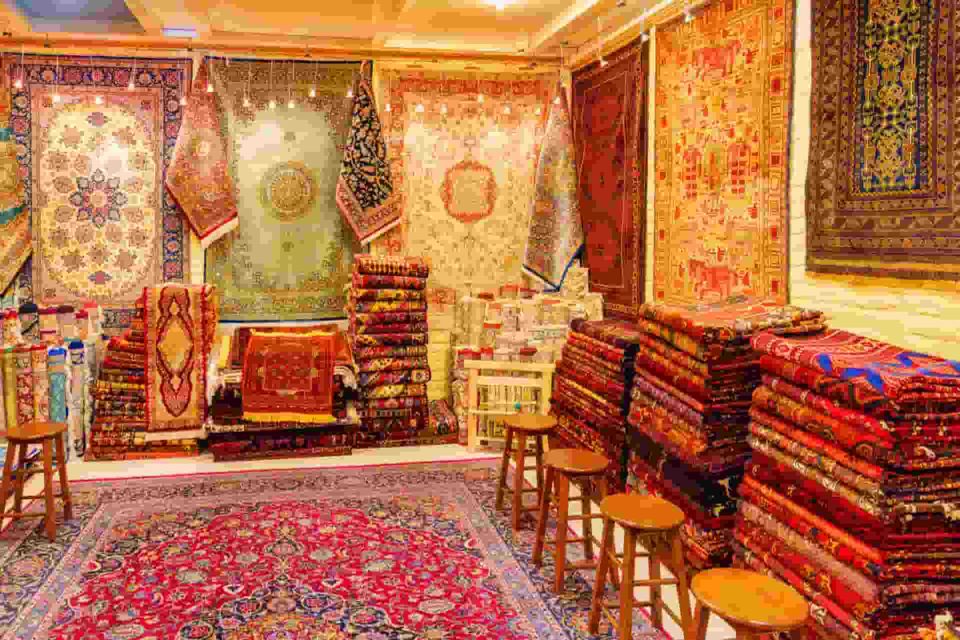 گلیم فرش شیک برای پذیرایی؛ نسوز نخ پروپیلنو پلی استر مقاوم Stylish